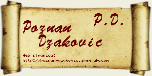 Poznan Džaković vizit kartica
